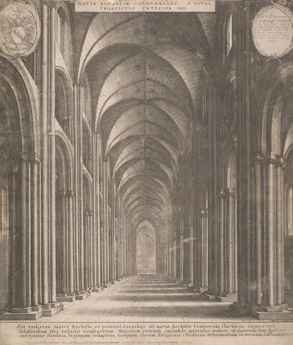 Navis Ecclesiae Cathedralis S. Pauli Propsectus Interior