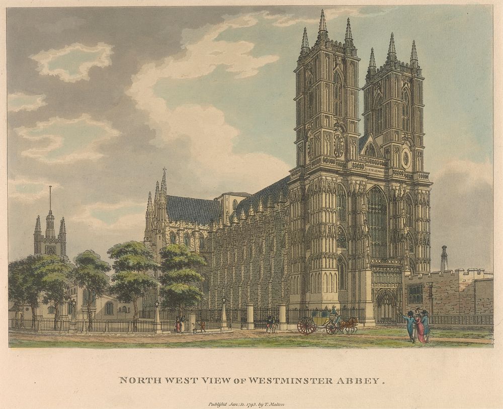 North West View of Westminster Abbey