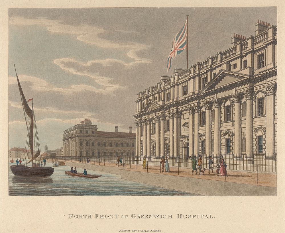 North Front of Greenwich Hospital