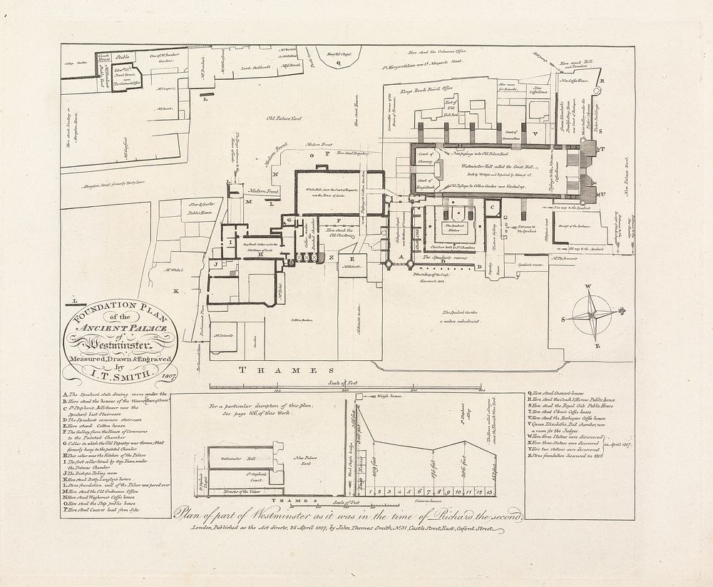 Foundation Plan of the Ancient Palace of Westminster