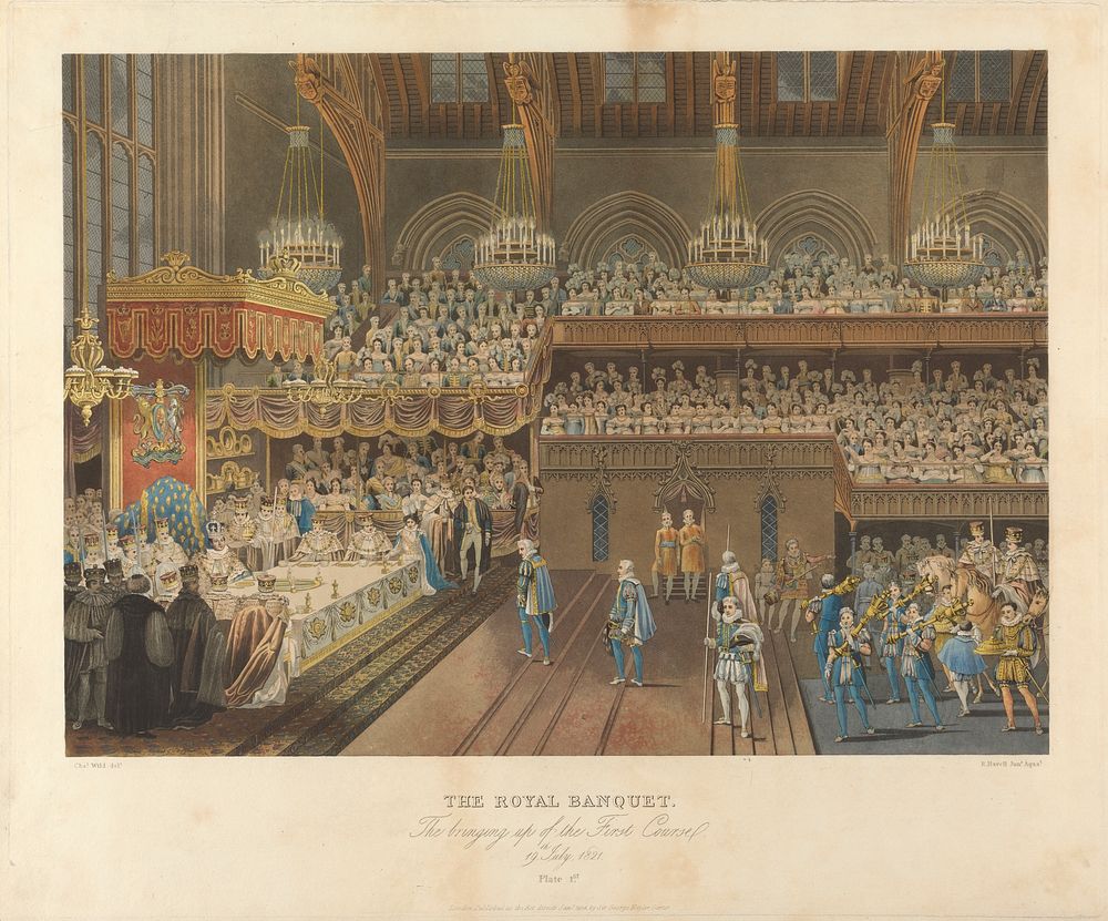 The Royal Banquet, the Bringing Up of the First Course, 19th July 1821