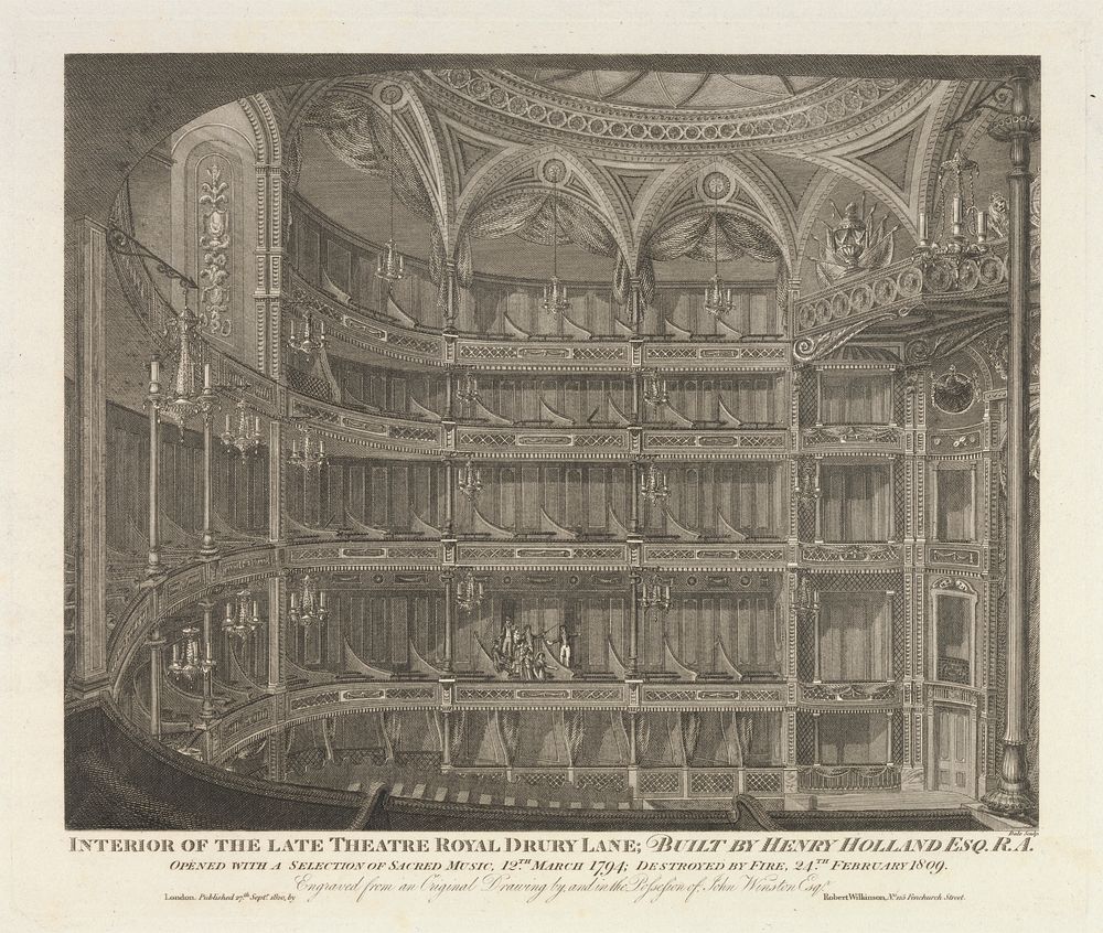 Interior of the Late Theatre Royal, Drury Lane