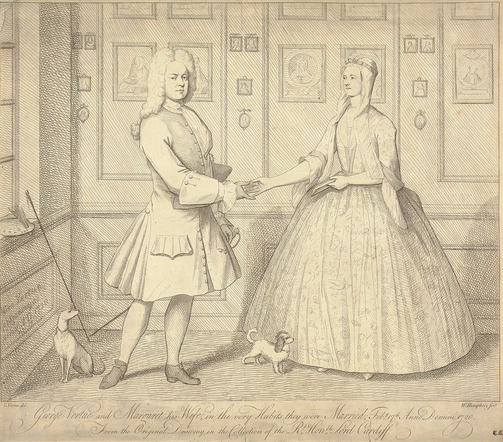 George Vertue and Margaret his wife in the very habits they were married