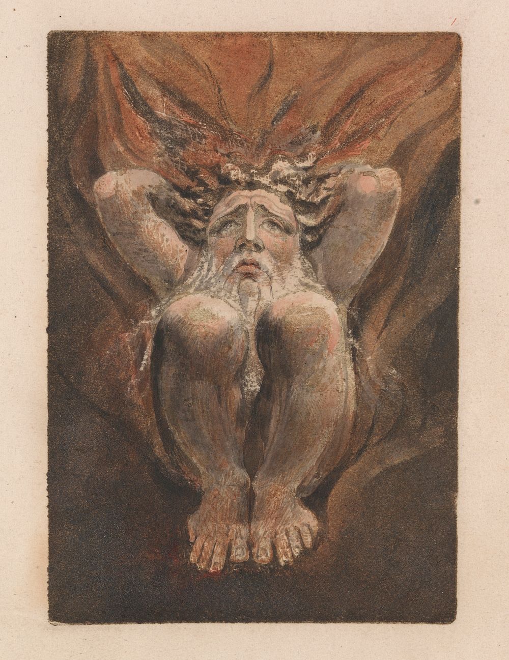 The First Book of Urizen, Plate 21 (Bentley 16) by William Blake. Original public domain image from Yale Center for British…