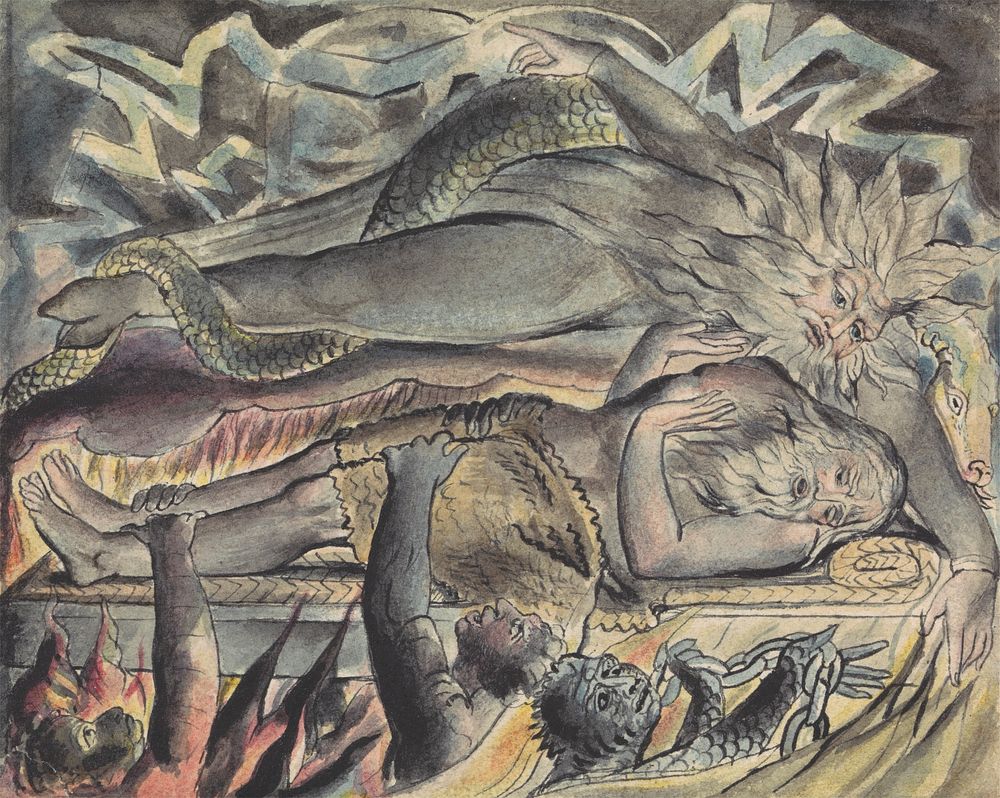 Job's Evil Dreams (after William Blake) 