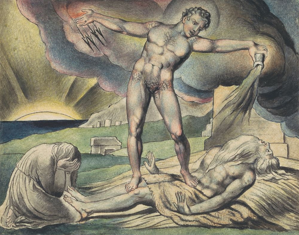 Satan Smiting Job with Boils (after William Blake) 