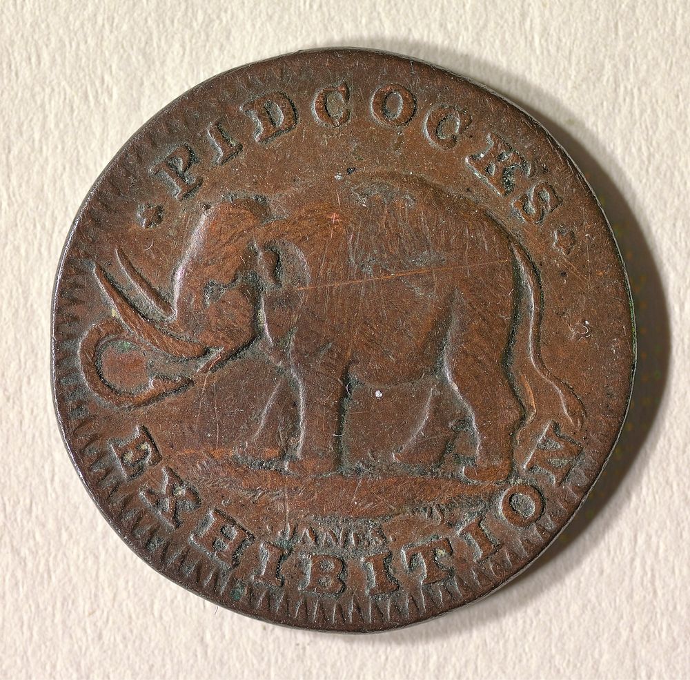 Pidcock's Royal Menagerie farthing token.