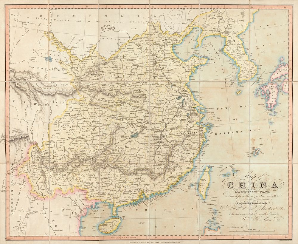 Map of China and the adjacent countries : drawn from the latest surveys and other authentic documents ... / by William H.…