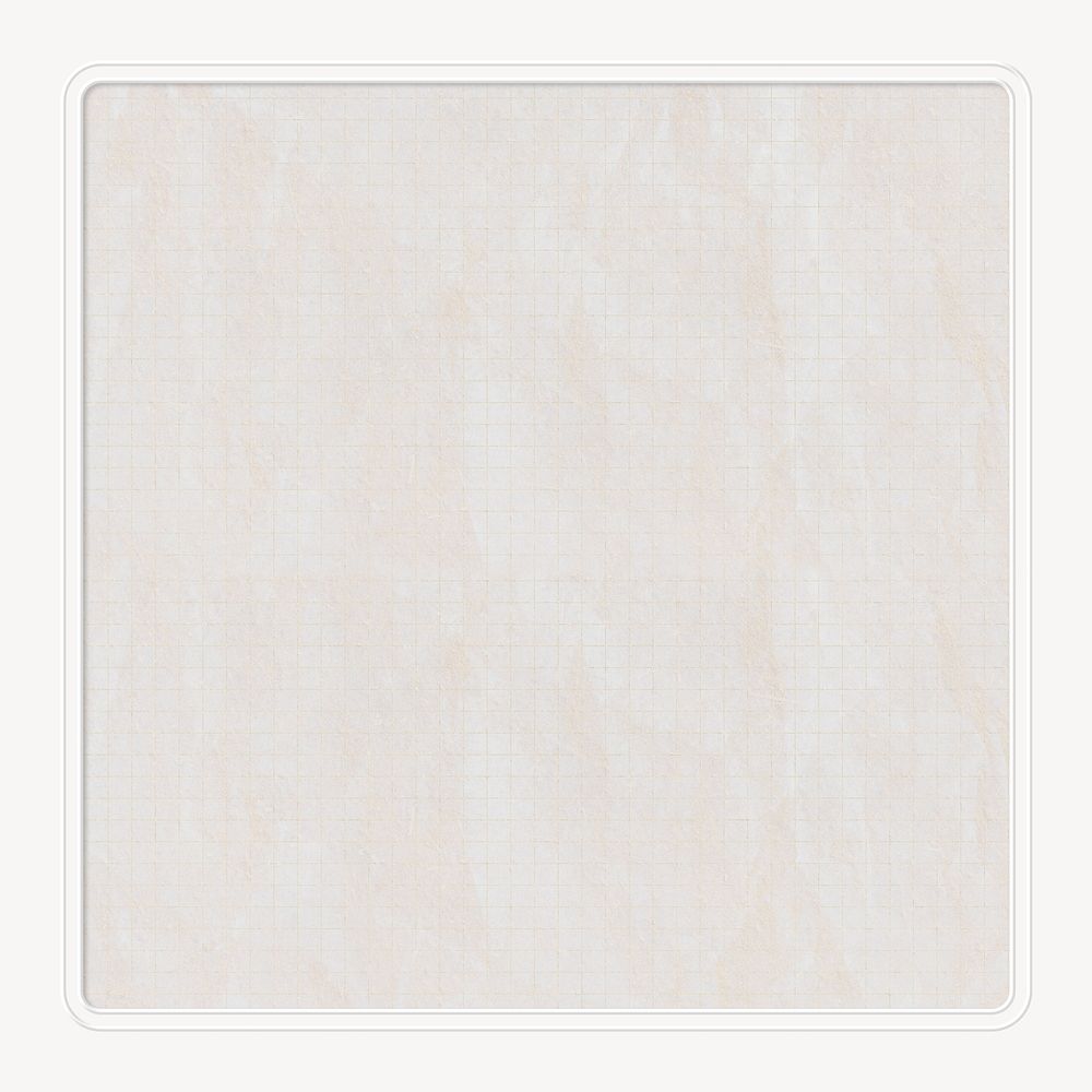 Square aesthetic frame, paper texture collage element psd