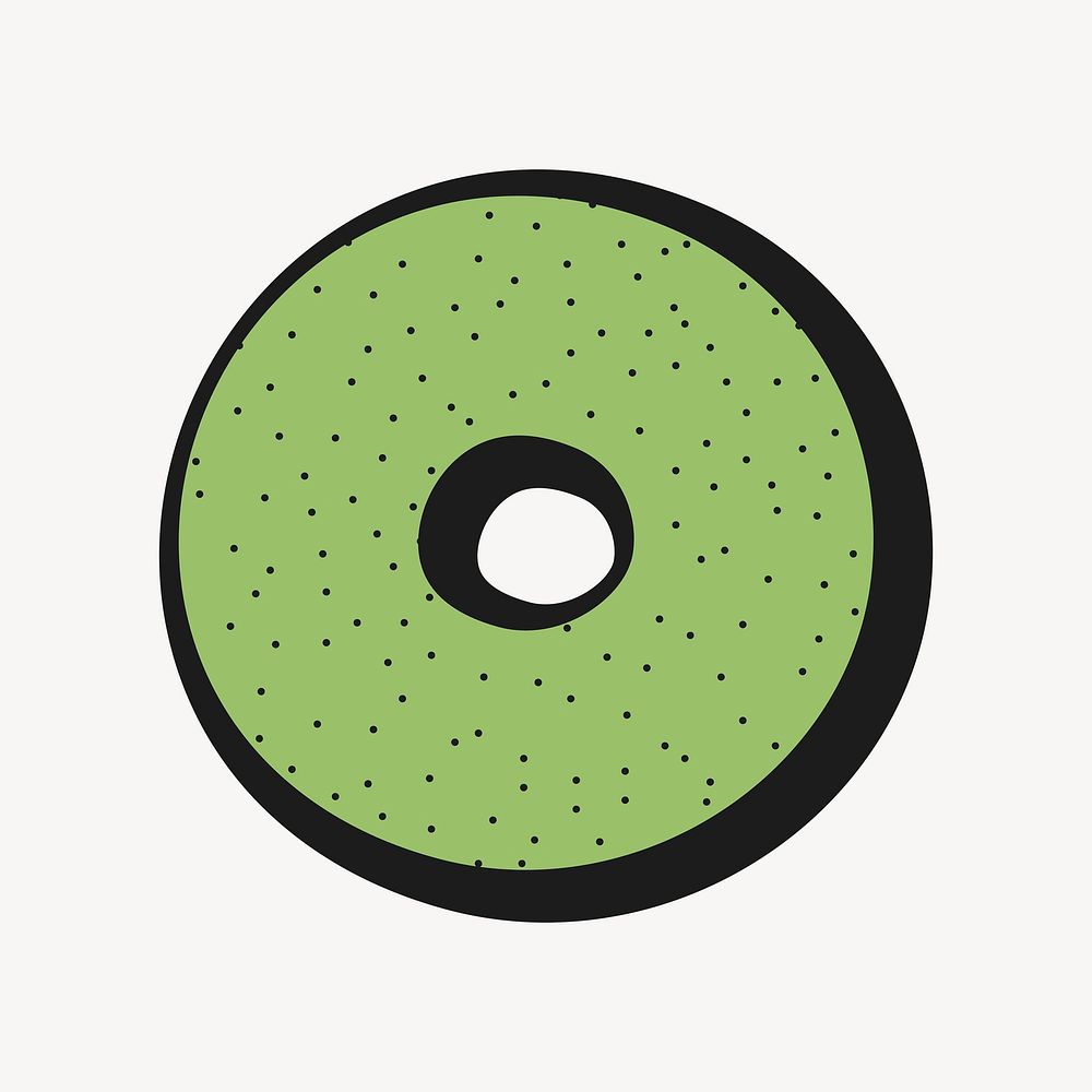 Green ring shape vector