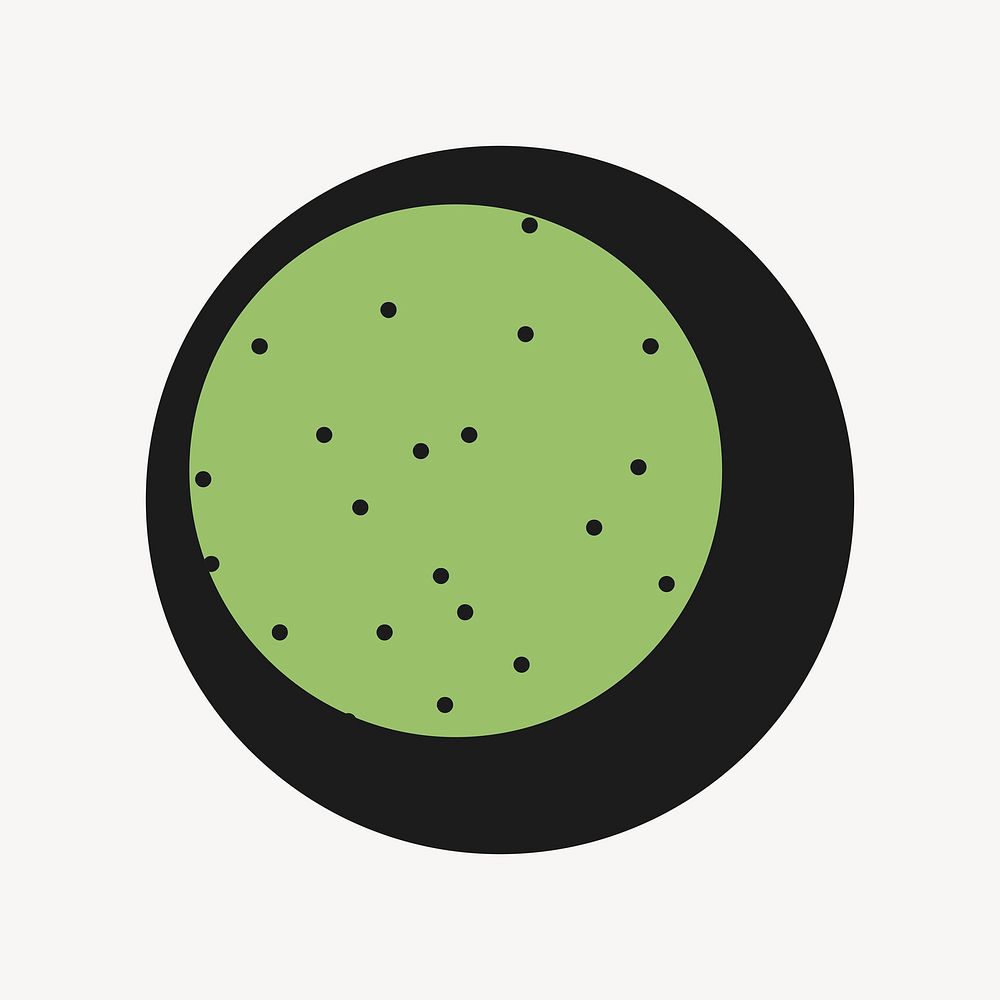 Green circle shape vector