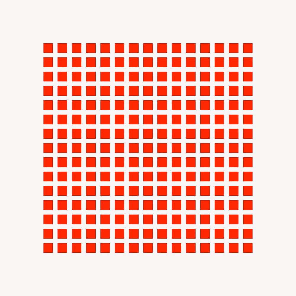 Red patterned square vector