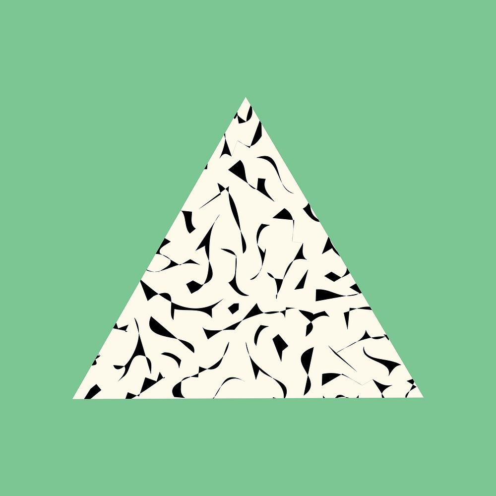 Abstract triangle collage element vector