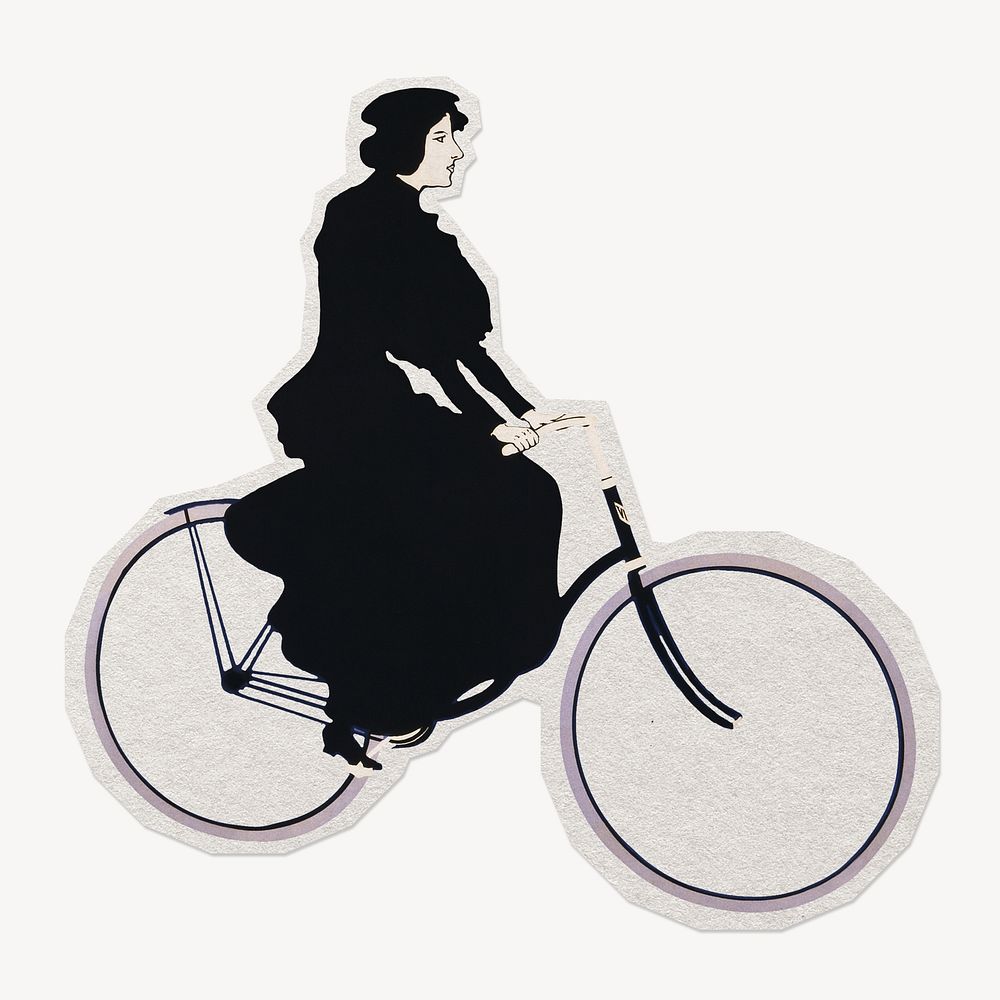 Victor Bicycles paper element with white border 