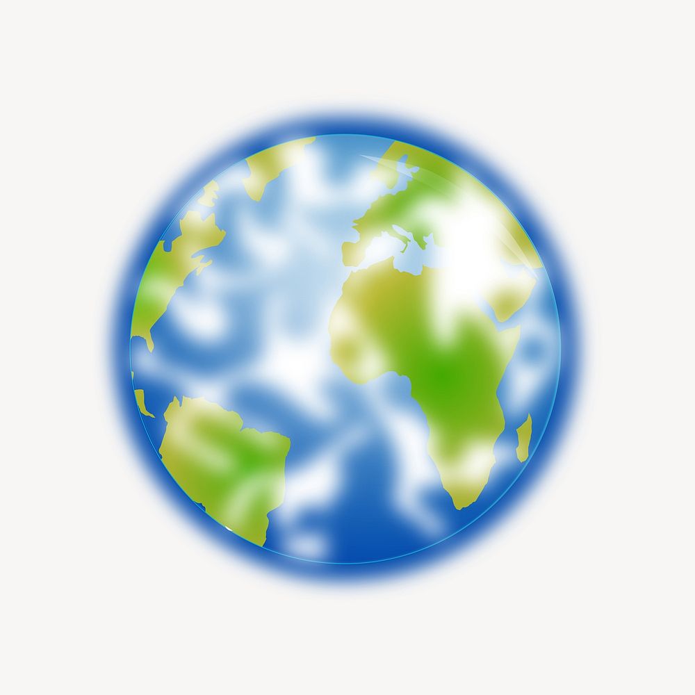 Earth clip art vector. Free public domain CC0 image.