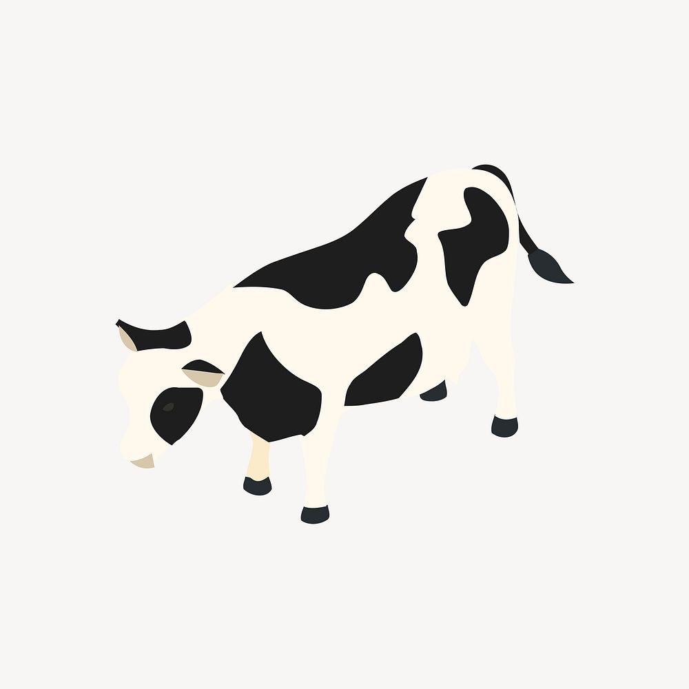 Cow illustration psd. Free public domain CC0 image.