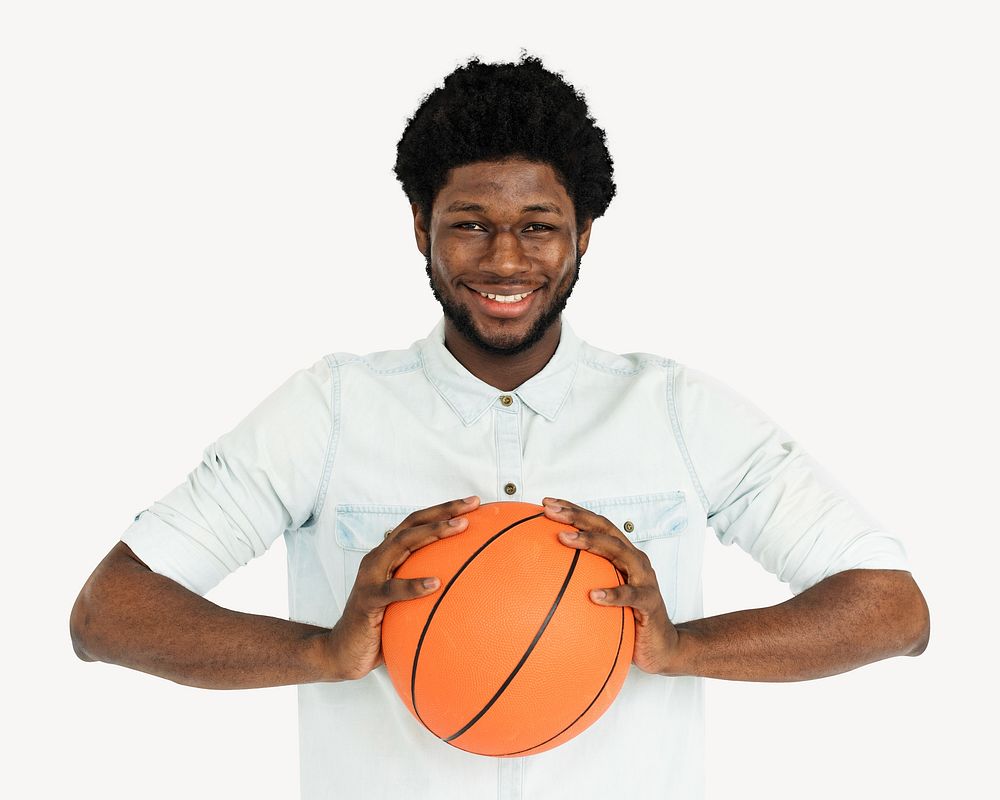 Basketball player isolated image
