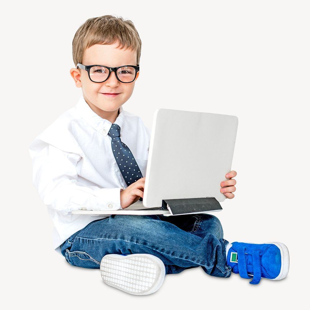 Cute little boy isolated image
