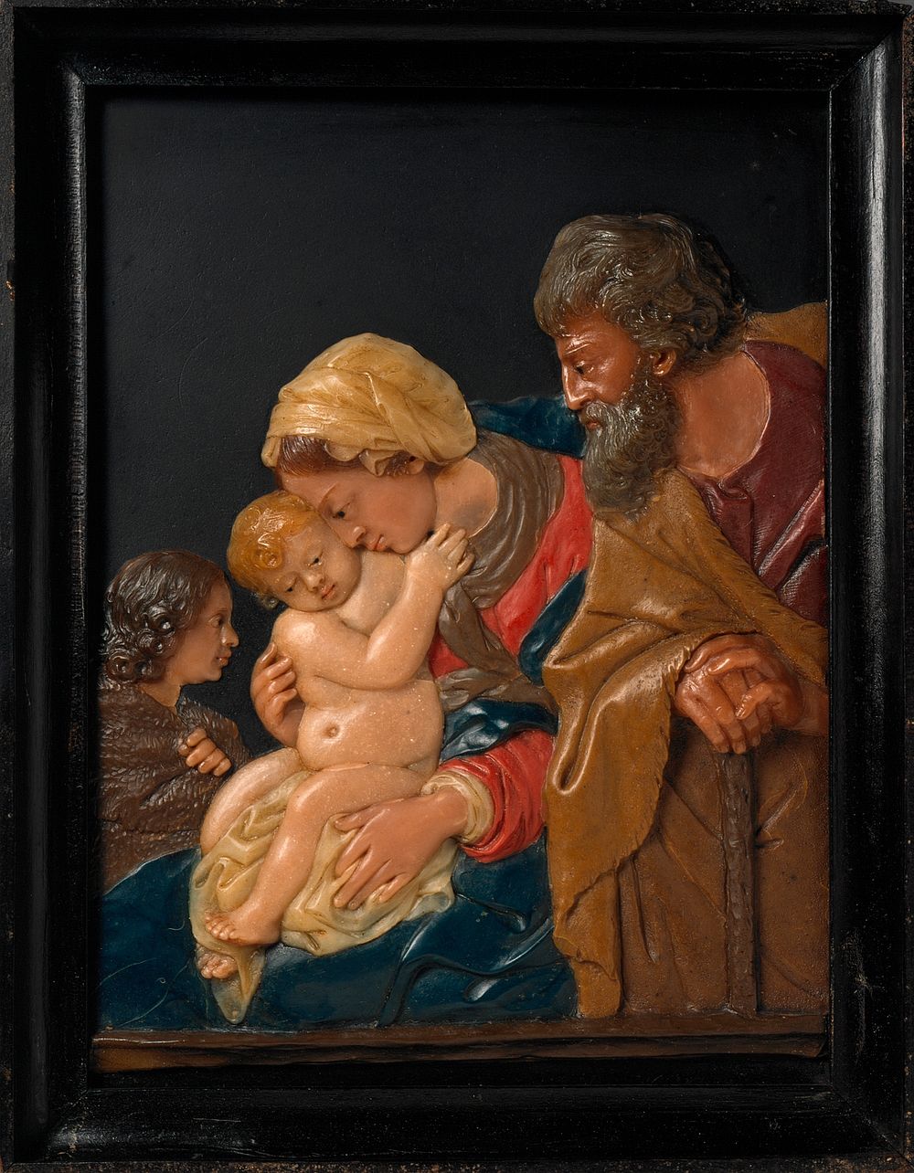 Holy Family With Infant Saint John by Giovanni Francesco Pieri