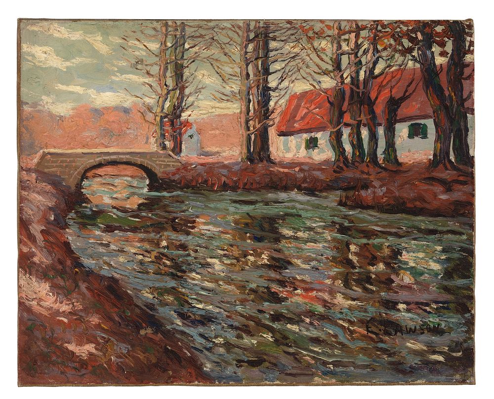 River Landscape by Ernest Lawson