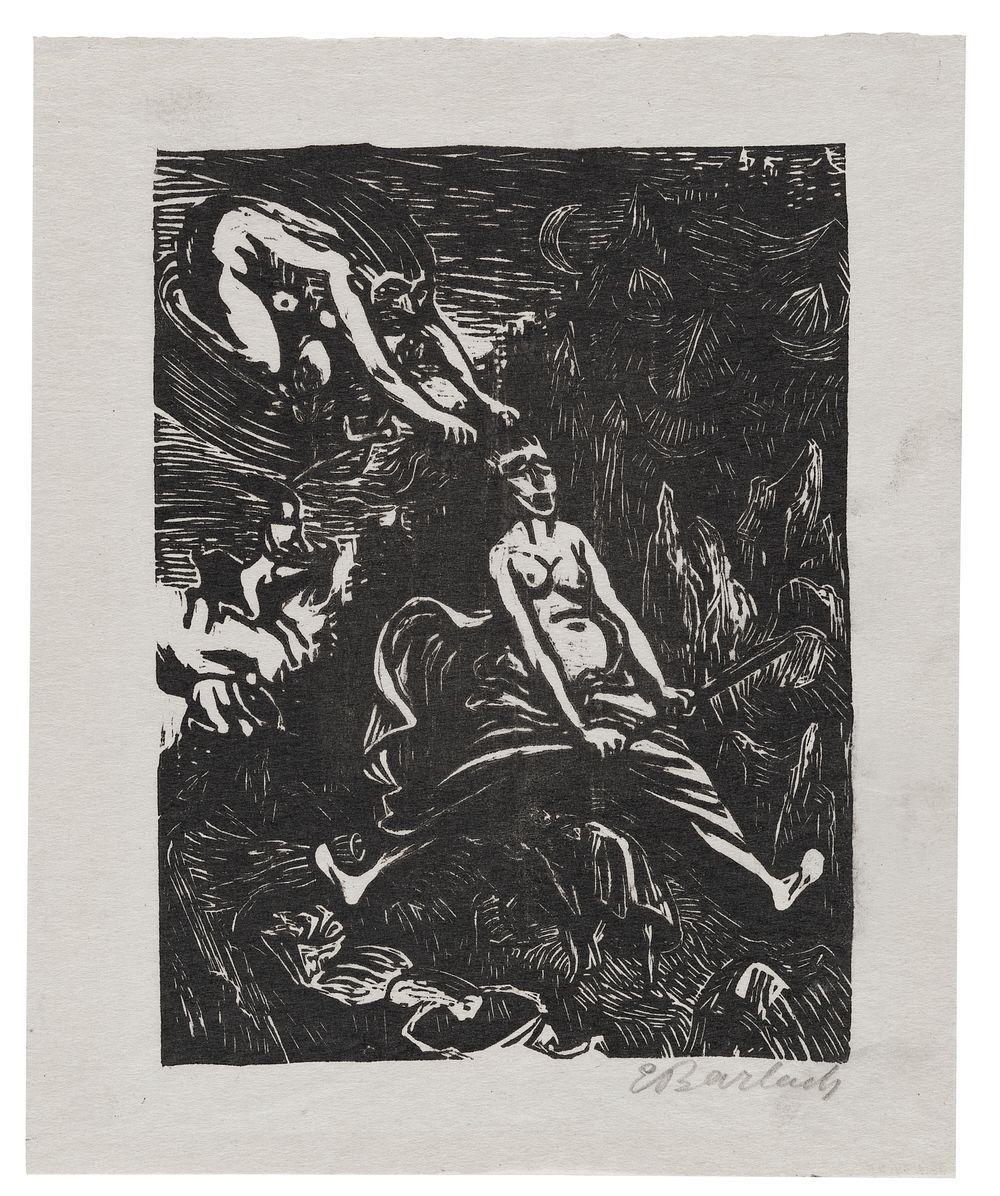 Witches' Ride by Ernst Barlach, Paul Cassirer Verlag and Pan Presse