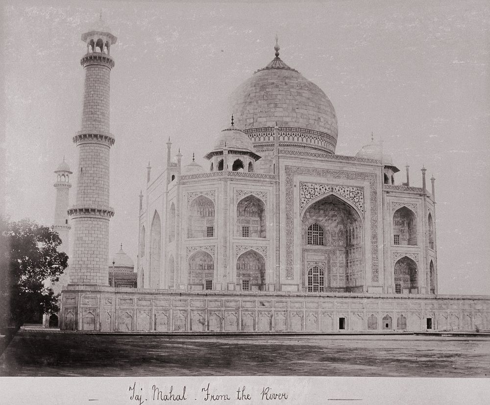 Taj Mahal - from the River by Samuel Bourne
