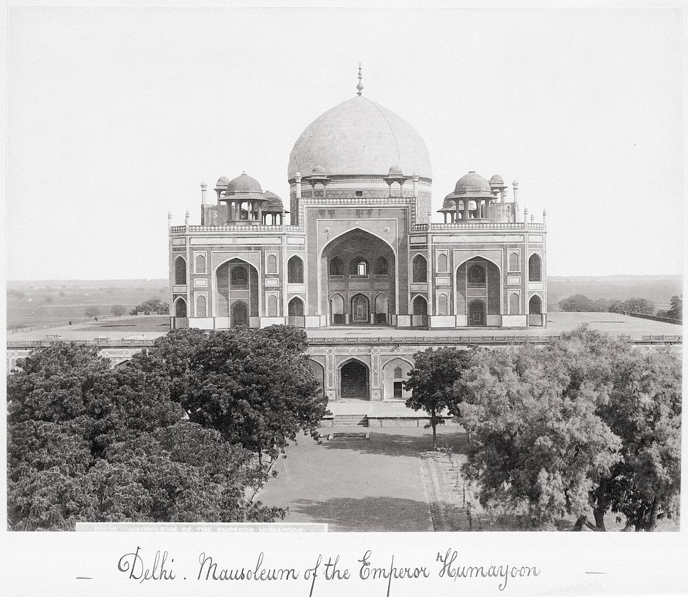 Delhi, Mausoleum of the Emperor Humayoon by Samuel Bourne
