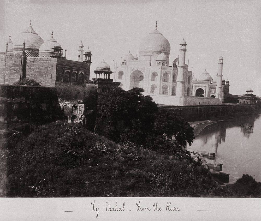 Taj Mahal - from the River by Samuel Bourne