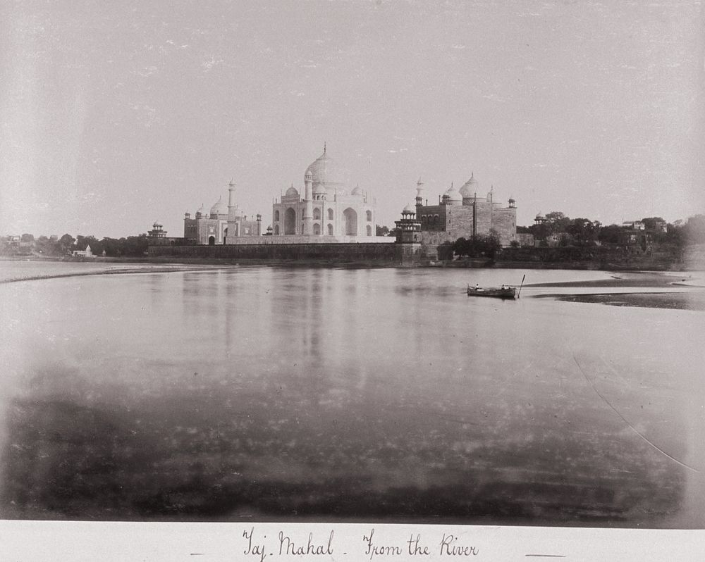 Taj Mahal - from the River by Samuel Bourne