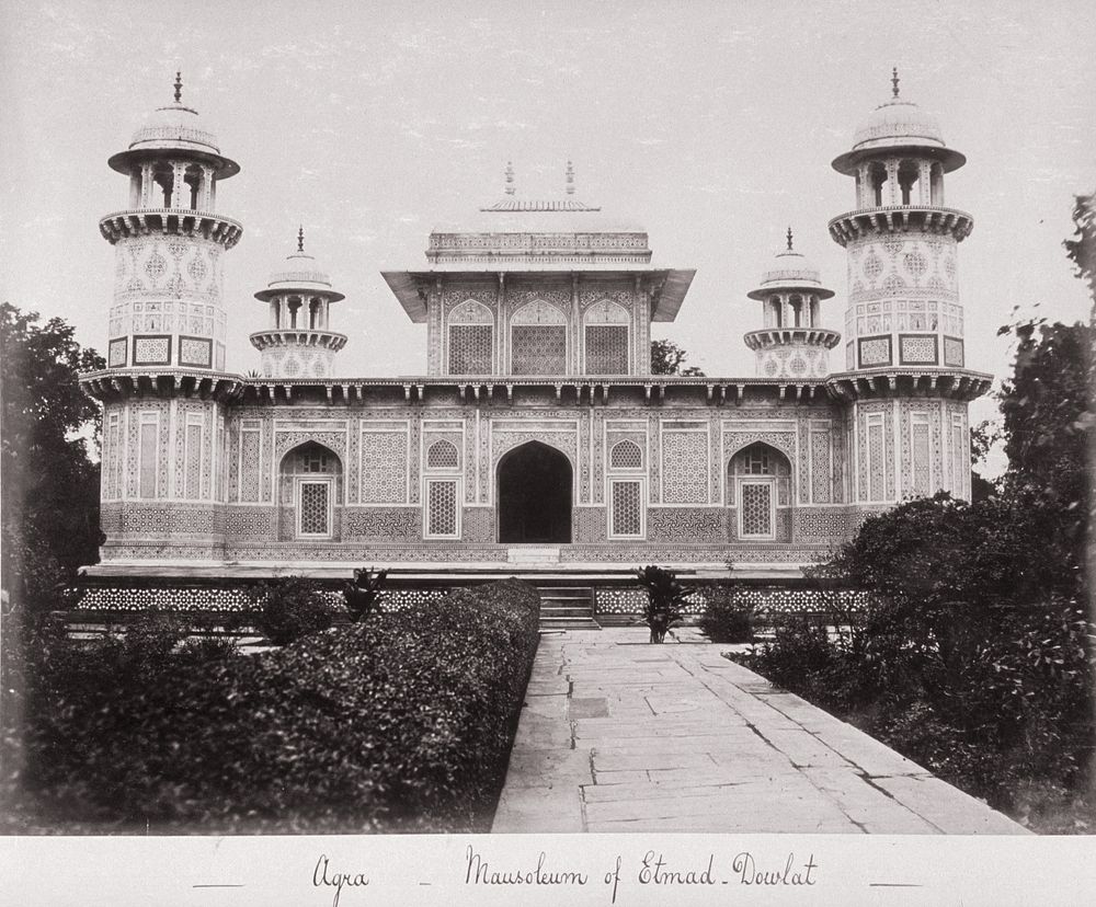 Agra, Mausolem of Etmad Dowlat by Samuel Bourne