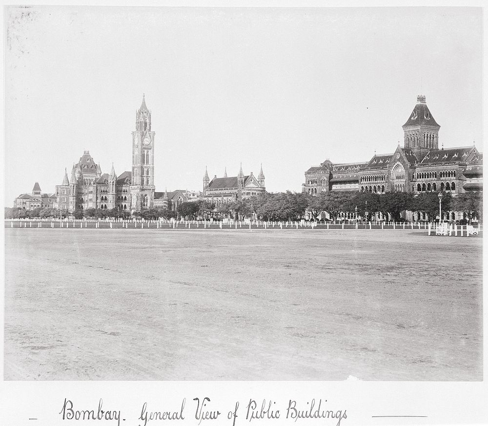 Bombay, General View of Public Buildings by Samuel Bourne
