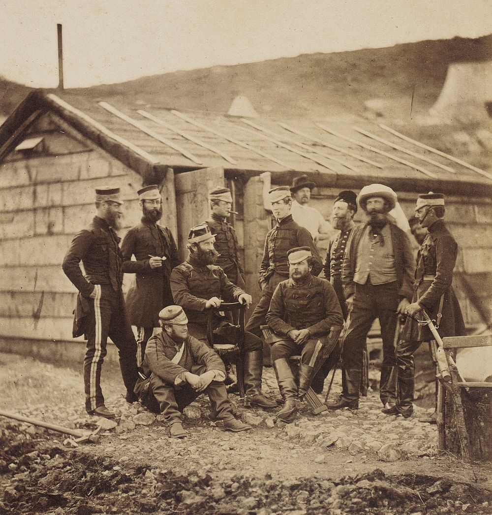 Officers of the 4th Light Dragoons by Roger Fenton