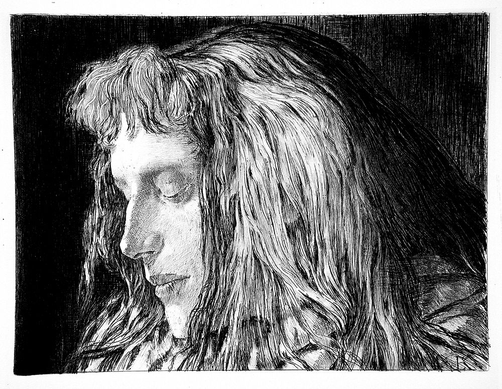 Head of a girl by Ernst Klotz