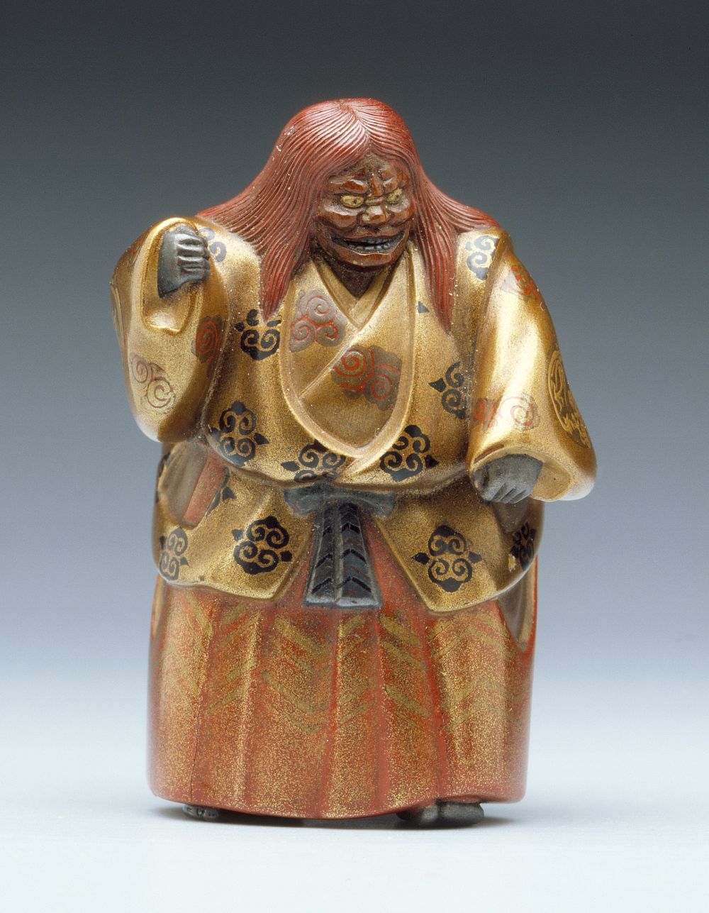 Noh Actor as Lion in the Play, "Stone Bridge" by Koma Bunsai