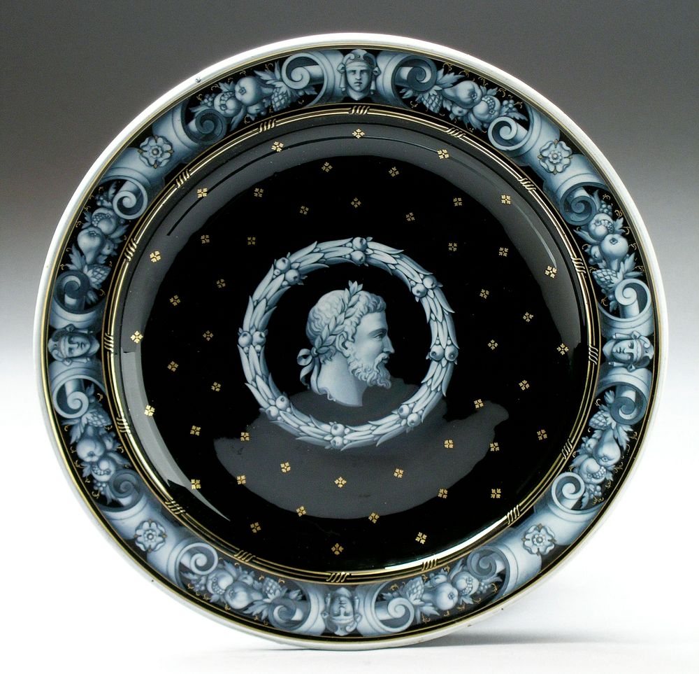 Plate by Mintons Ltd and Henry Stacy Marks