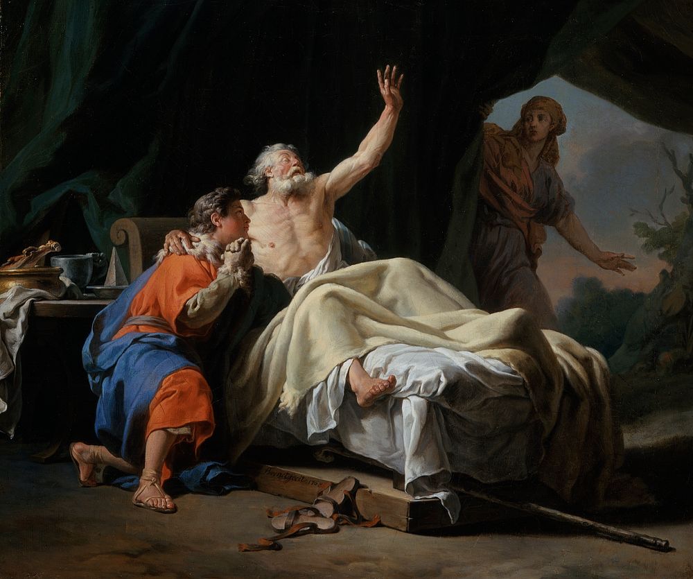 Isaac Blessing Jacob by Nicolas Guy Brenet