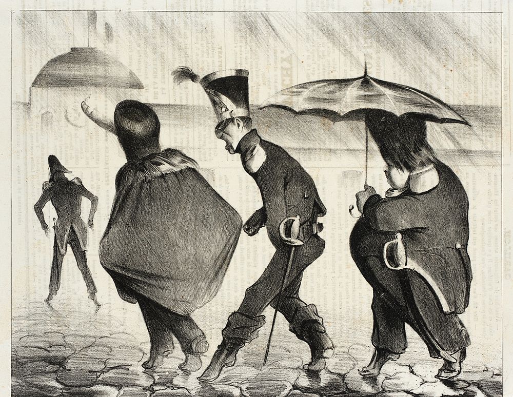 Les Intrépides by Honoré Daumier