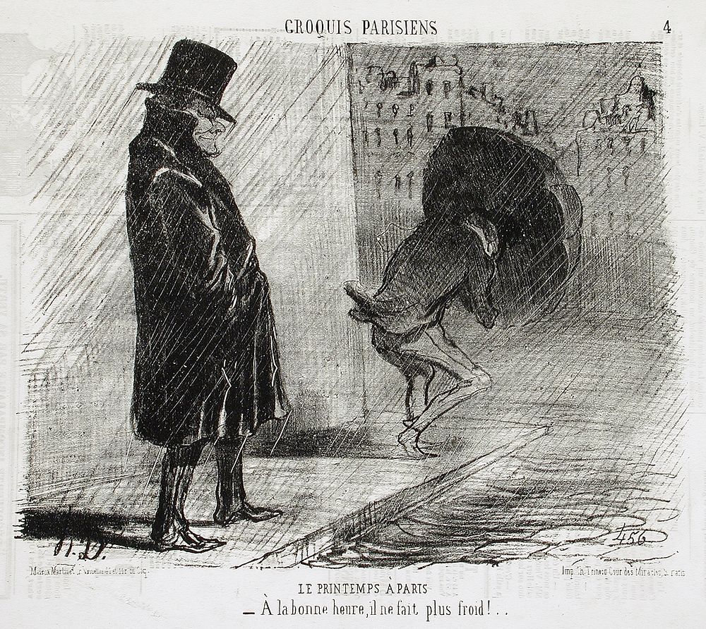 Le Printemps à Paris by Honoré Daumier