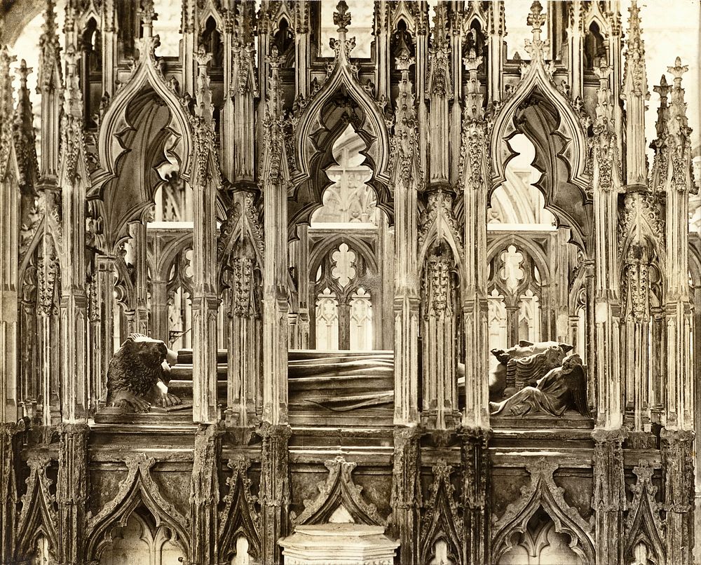 Tomb & Effigy Of Edward Ii In North Choir Aisle by Frederick H Evans