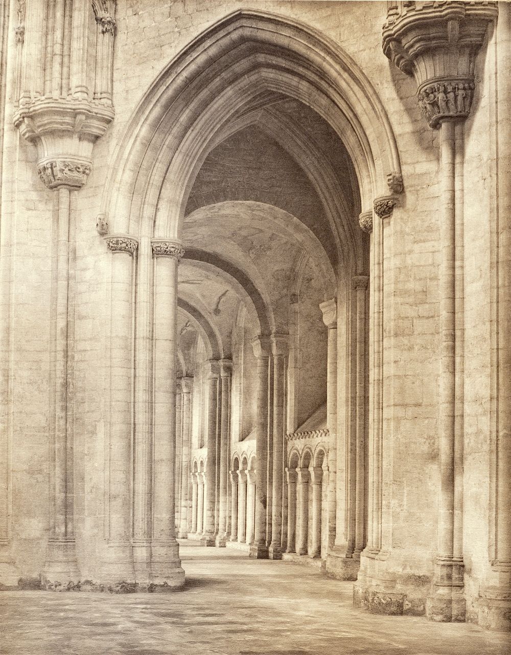 Ely Cathedral: An Octagon Arch by Frederick H Evans