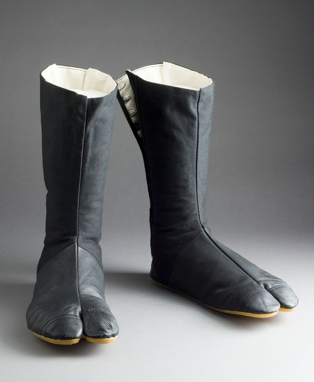 Pair of Split-Toe Boots (Jikatabi) by Martin Margiela and Maison Martin Margiela