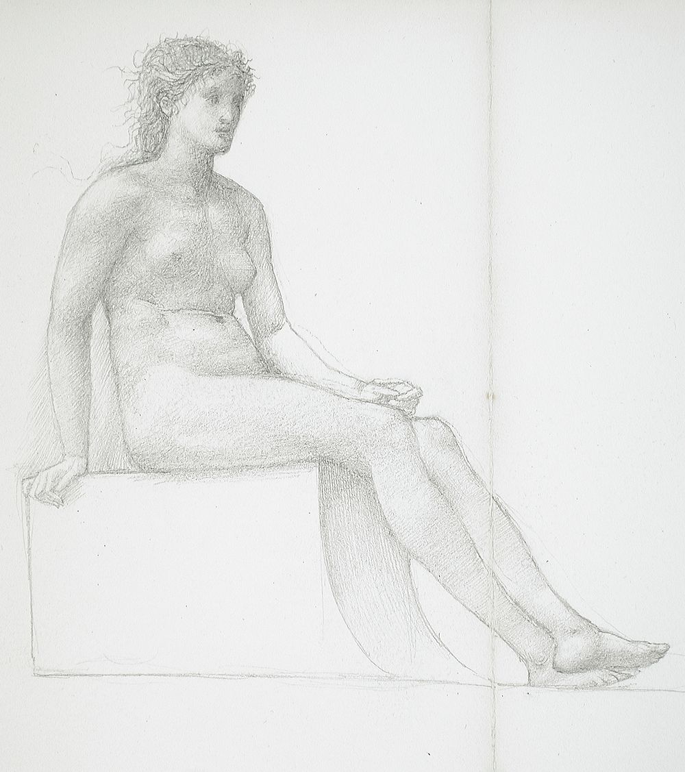 Legs of Female Nude by Edward Burne Jones
