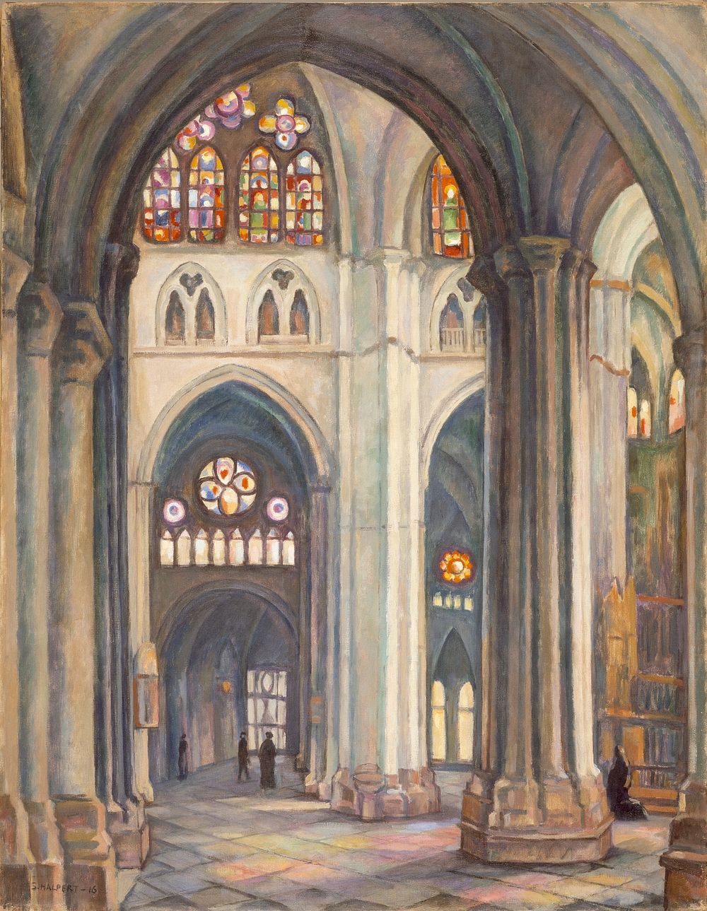 Toledo Cathedral by Samuel Halpert