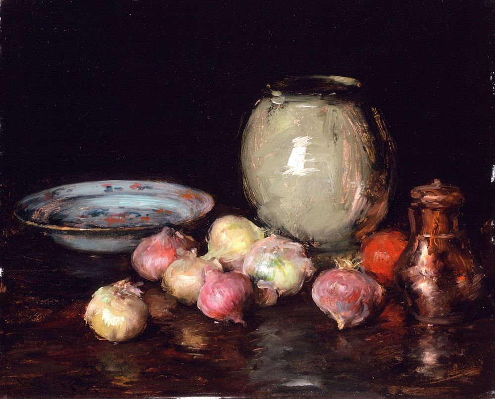 Just Onions (Onions; Still Life) by William Merritt Chase