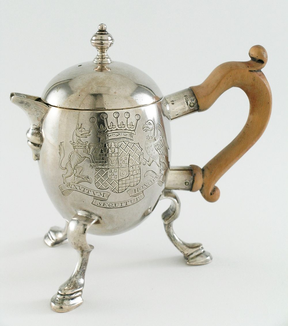 Hot Milk Jug with Arms of Donegall by Bowles Nash