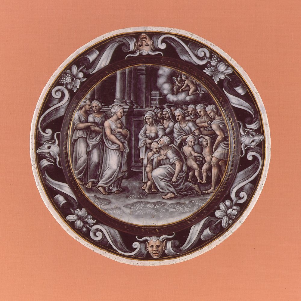 Plaque with Scene of the Adoration of Psyche by Pierre Courteys