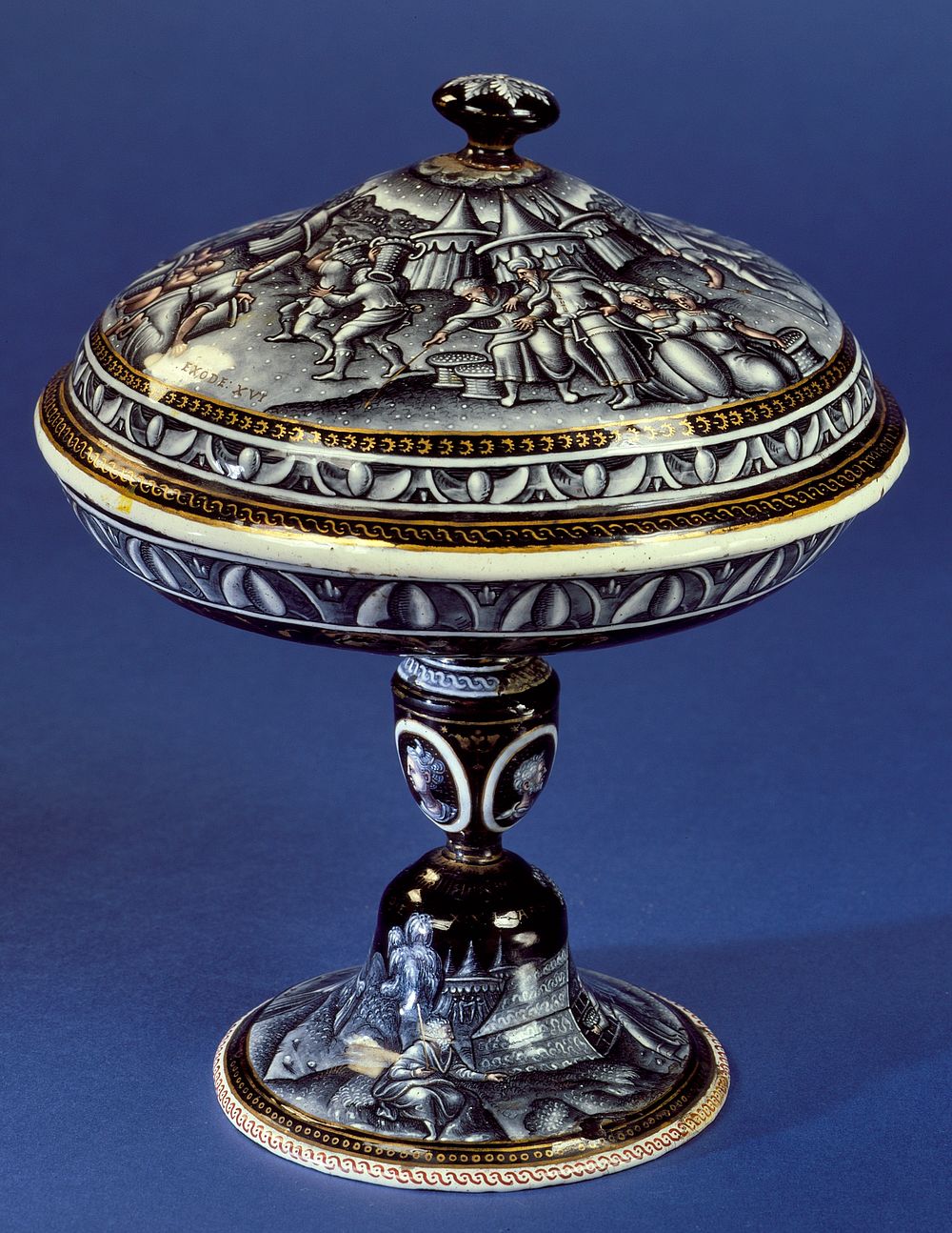 Covered Cup with Scenes from the Story of Moses by Pierre Reymond
