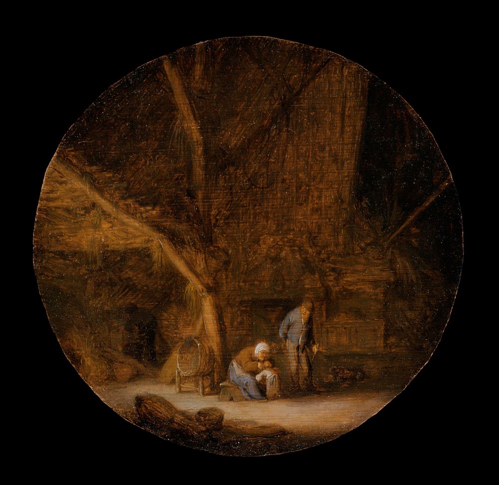 Interior with a Peasant Family by Adriaen van Ostade