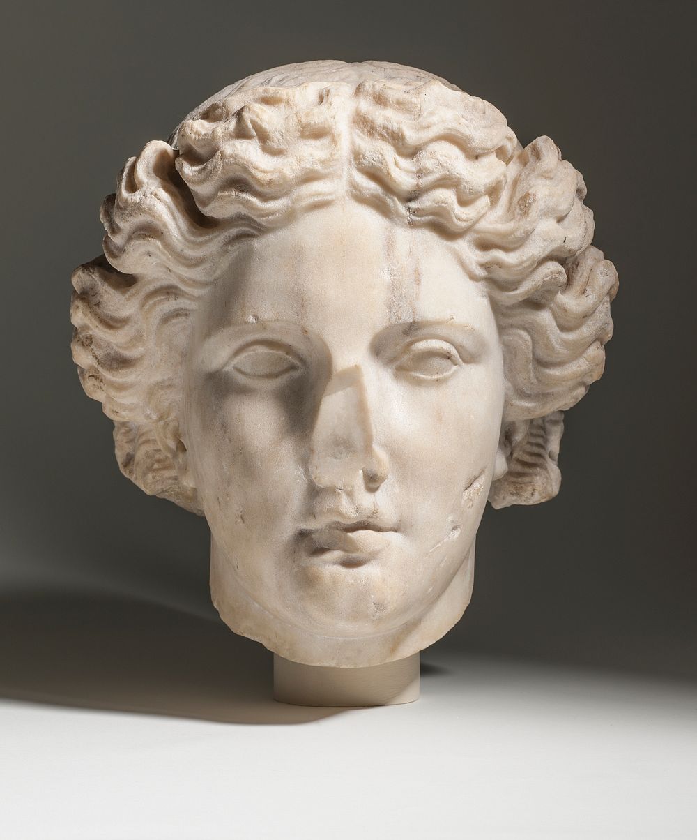 Head of Apollo (from the Lansdowne Artemis) by Kephistodotos the Elder