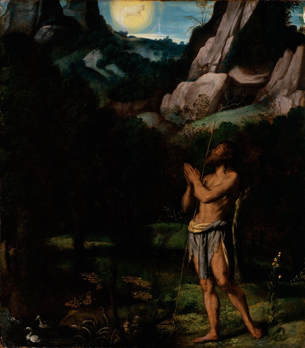 St. John the Baptist in the Wilderness by Moretto da Brescia
